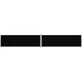 Syfax Seitenmarkise Ausziehbar Schwarz 160x1000 cm
