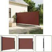 The Living Store Seitenmarkise Ausziehbar Braun 160x300 cm