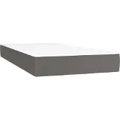 Syfax Taschenfederkernmatratze Mittel Grau 90x200x20 cm Kunstleder