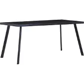 Syfax Esstisch Schwarz 180 x 90 x 75 cm Hartglas