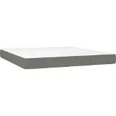 Syfax Taschenfederkernmatratze Mittel Dunkelgrau 160x200x20 cm Stoff