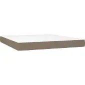 Syfax Taschenfederkernmatratze Mittel Taupe 180x200x20 cm Stoff