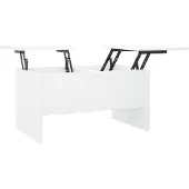 Syfax Couchtisch Weiß 80x50x42,5 cm Holzwerkstoff