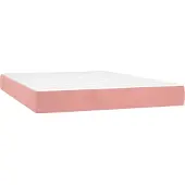 Syfax Taschenfederkernmatratze Mittel Rosa 140x220x20 cm Samt