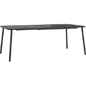 Syfax Gartentisch Anthrazit 200x100x71 cm Stahl