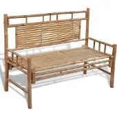 The Living Store Gartenbank 120 cm Bambus
