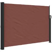 Syfax Seitenmarkise Ausziehbar Braun 140x300 cm