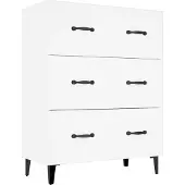 Syfax Sideboard Weiß 69,5x34x90 cm Holzwerkstoff