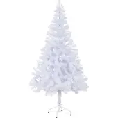 The Living Store Künstlicher Weihnachtsbaum mit Ständer 150 cm 380 Zweige