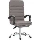 Syfax Bürostuhl mit Massagefunktion Taupe Stoff