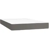 Syfax Taschenfederkernmatratze Mittel Grau 120x200x20 cm Kunstleder