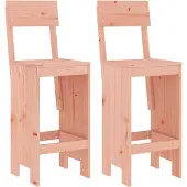Syfax Barhocker 2 Stk. 40x48,5x115,5 cm Massivholz Douglasie