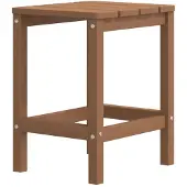 Syfax Adirondack-Gartentisch Braun 38x38x46 cm HDPE