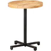 Syfax Bistrotisch Rund Ø60x75 cm Raues Mangoholz