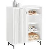 SoBuy FSB62-W Schuhschrank Küchenschrank Sideboard Kommode Aufbewahrungsschrank