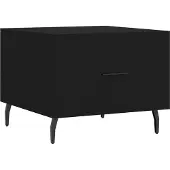 Syfax Couchtisch Schwarz 50x50x40 cm Holzwerkstoff