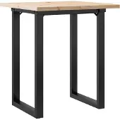 Syfax Esstisch O-Gestell 70x70x75,5 cm Massivholz Kiefer & Stahl