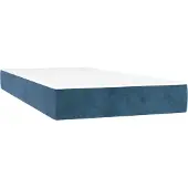 Syfax Taschenfederkernmatratze Mittel Dunkelblau 120x190x20 cm Samt