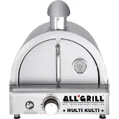 ALL' GRILL Allgrill MULTI-KULTI Set 2 zündgesichert - Gasgrill + Edelstahlpizzahaube mit Kamin