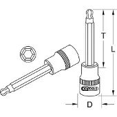 Ks Tools 918.1691, Buchse, 1/2", Metrisch, 1 Kopf/Köpfe, M5, Chrom-Vanadium-Stahl