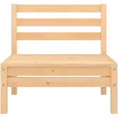 vidaXL Garten-Mittelsofa Massivholz Kiefer