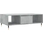 Syfax Couchtisch Betongrau 104x60x35 cm Holzwerkstoff