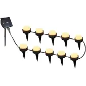 Lumisky Solar-Lichterkette Soliray Erdspieß 10-fl schwarz Länge 12 m