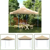 The Living Store Partyzelt Faltbar Pop-Up Beige 292x292x315 cm