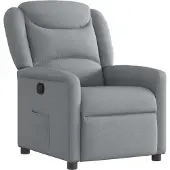Syfax Relaxsessel Hellgrau Stoff