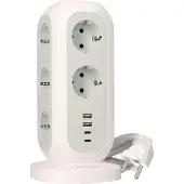 Verbatim 49547, Drinnen, Polycarbonat (PC), Weiß, 11 AC-Ausgänge, 230 V, 3600 W