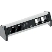 Bachmann DESK 2x Schutzkontakt 1x USB Charger 2x ABD GST18