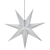 Markslöjd Hängestern Glitter silber, H 45 cm x T 16 cm x L 45 cm