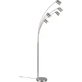 TRIO -Leuchten Stehleuchte MARLEY DH 28x200 cm silber Stehlampe