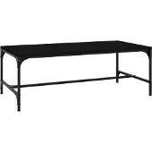 Syfax Couchtisch Schwarz 100x50x35 cm Holzwerkstoff
