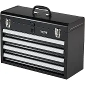 Vevor Werkzeugkasten 520x218x361 mm, Werkzeugkiste mit 4 Schubladen, Werkzeugkof