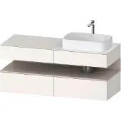 Duravit Waschtischunterschrank Qatego 140x55x60cm, T m/we m, Pl, B r, Nischenb