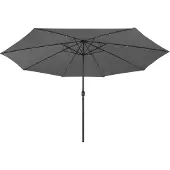 Syfax Sonnenschirm mit LED-Beleuchtung 400 cm Anthrazit