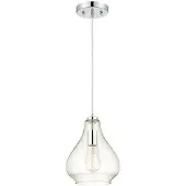 WESTINGHOUSE Pendelleuchte Chrom / Klarglas für 1 Lichtquelle