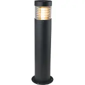 Heitronic Sockelleuchte "Kresos", grau (anthrazit), H:26cm Ø:12cm, Leuchten, Sockelleuchte, Sockelleuchte, Außenlampe, klarer 360-Lichtaustritt