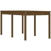 Syfax Gartentisch Honigbraun 159,5x82,5x76 cm Massivholz Kiefer