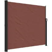 Syfax Seitenmarkise Ausziehbar Braun 180x500 cm