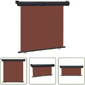 The Living Store Balkon-Seitenmarkise 175x250 cm Braun