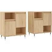Syfax Sideboards 2 Stk. Sonoma-Eiche Holzwerkstoff