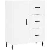 Syfax Sideboard Weiß 69,5x34x90 cm Holzwerkstoff