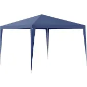 Casa.pro [] Pavillon 300x300x255cm Gartenzelt Partyzelt Gartenpavillon Bierzelt Festzelt Dunkelblau