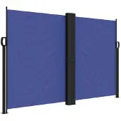 Syfax Seitenmarkise Ausziehbar Blau 160x1200 cm