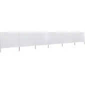 Syfax 6-teiliges Windschutzgewebe 800 x 120 cm Sandweiß