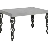 Itamoby Ausziehbarer Tisch 90 x 140/244 cm, Gestell Karamay Cement Anthrazit