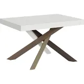 Itamoby Ausziehbarer Tisch 90x120/224 cm Volantis White Ash Gestell 4/C