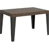 Itamoby Ausziehbarer Tisch 90x130/234 cm Gestell Flame Walnut Anthrazit
